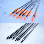 31 Inches Fiberglass Arrow Diameter 8mm for Recurve Bow Long Bow