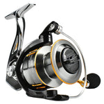 Fishing Reel Alloy Gear, Spool, Foot, Metal Arm Max Drag 21KG 5.2:1 Gear Ratio Spinning Saltwater