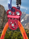 Climbing Pulley 30 KN Double Bearing Rescue