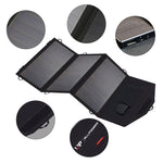 Foldable Solar Panel 5V 18V Battery Charger 21W Phone Charger