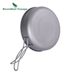 Titanium Non-stick Fry Pan with Folding Handle Dish