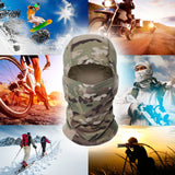 Face Mask Bandana Balaclava Hood Headwear For Cycling Ski Wind-Resistant Hunting