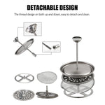 Titanium Coffee Press Maker Pot Alcohol Stove Set