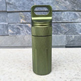 Waterproof Survival Equipment Aluminum Pill Bottle EDC