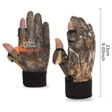 Autumn Winter Full Finger Hunting Gloves Anti-slip Protection Fishing Gloves