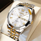 Quartz Watch Waterproof Luminous Time Date Week