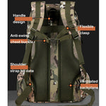 Oulylan 60L Camouflage Tactical Backpack Waterproof Storage Rucksack