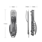 Tableware Multi-function Knife Fork Spoon Bottle Opener Foldable