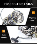 All Metal, Fishing Reel,30KG Powerful Drag, Al Spool,10+1 Ball Bearing