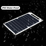 30W Solar Panel With USB Waterproof  Mobile Phone Charging 6.8V