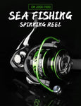 21KG Max Drag, Alloy Gear, Alloy Spool, Metal Arm, Foot, Spinning Reel Saltwater