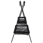 Triangle Shelf Aluminum Alloy Folding w/Net Bag Hanging Rack