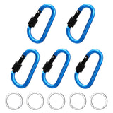 5PCS Carabiner Clips Aluminum Buckle