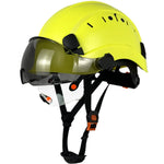 CE Safety Helmet with Visor Clear & Tinted 6-Point Suspension ANSI Z89.1 Approved