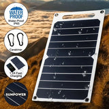 30W Solar Panel With USB Waterproof  Mobile Phone Charging 6.8V