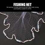 Cast Net 4Ft-8FT Radius Bait Net for Fishing Small Mesh Throw Cast Net Premium Fishing Nets for Saltwater with Aluminum Sinker