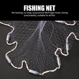 Cast Net 4Ft-8FT Radius Bait Net for Fishing Small Mesh Throw Cast Net Premium Fishing Nets for Saltwater with Aluminum Sinker