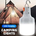 1PC Outdoor USB Rechargeable LED Lamp Bulbs 60W