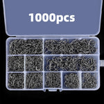 1000PCS Fishing Hook Set High Carbon Steel