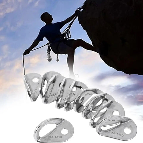 10 Pieces Rock Climbing Bolt Hanger Anchor