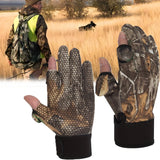 Autumn Winter Full Finger Hunting Gloves Anti-slip Protection Fishing Gloves