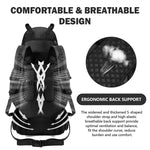 90L Waterproof Backpack Rucksack Large Capacity Sports Bag Camping Equipment