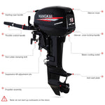 Heavy-Duty Outboard Motor 2-Stroke 18HP Engine 246cc Marine Short Shaft