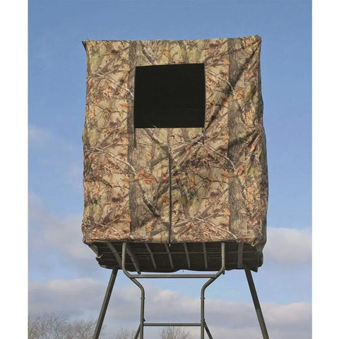 Elevated Deer Hunting Blind, Camo 2 Person, SCENT CONTROL, WEATHER-RESISTANT