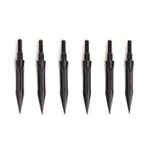 6/12pcs 125 Grains Carbon Steel Broad Arrow Head Tips