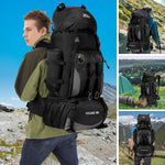 90L Waterproof Backpack Rucksack Large Capacity Sports Bag Camping Equipment