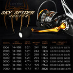 Fishing Reel Alloy Gear, Spool, Foot, Metal Arm Max Drag 21KG 5.2:1 Gear Ratio Spinning Saltwater