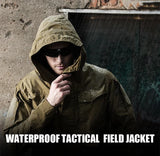 M65 UK US Army Windbreaker Military Field Jackets Men's Waterproof Coat Hoodie