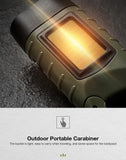 LED Solar Power Flashlight w/Hand Crank Survival Emergency