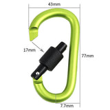 5PCS Carabiner Clips Aluminum Buckle