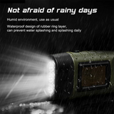 LED Solar Power Flashlight w/Hand Crank Survival Emergency