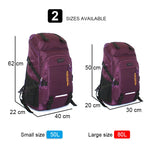 50L/80L Large Capacity Travel Backpack Camping Hiking Luggage School Bag