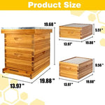 Easy Assembly Expandable Beehive Kit Beeswax Coated Metal Top