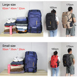 50L/80L Large Capacity Backpack Climbing Camping Hiking Rucksack