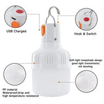 1PC Outdoor USB Rechargeable LED Lamp Bulbs 60W