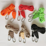 Camping Tent Rope Windproof Night Reflective Rope Buckle Lanyard Pulley