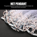 Cast Net 4Ft-8FT Radius Bait Net for Fishing Small Mesh Throw Cast Net Premium Fishing Nets for Saltwater with Aluminum Sinker