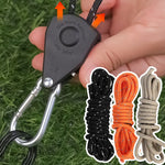 Tent Rope Tensioners Ratchet Hanger Pulley Lifting Pulley Hook