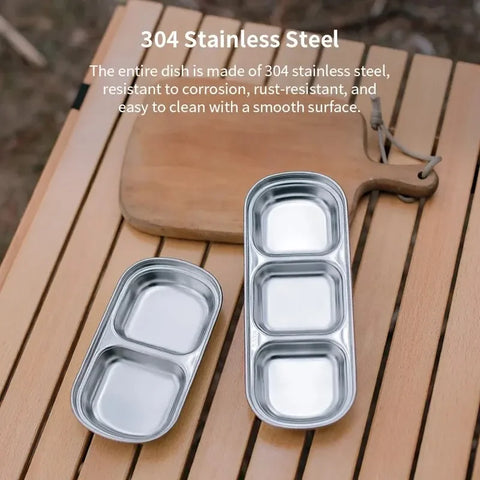 304 Stainless Steel Camping Seasoning Tray