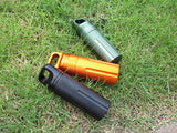 Waterproof Survival Equipment Aluminum Pill Bottle EDC