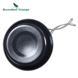 Titanium Non-stick Fry Pan with Folding Handle Dish