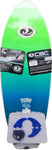 Surfboard 5-Feet X 8-Inch Assorted Attached Traction Pad 3 Blue Fins Included