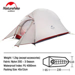 Naturehike Tent Cloud Up Series Ultralight Waterproof Backpacking Camping Trekking