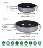 Titanium Non-stick Fry Pan with Folding Handle Dish