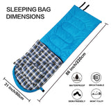 Sleeping Bag Warm Flannel  w/Pillow & Sack