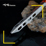 Titanium Tent Stakes Heavy Duty V Shape